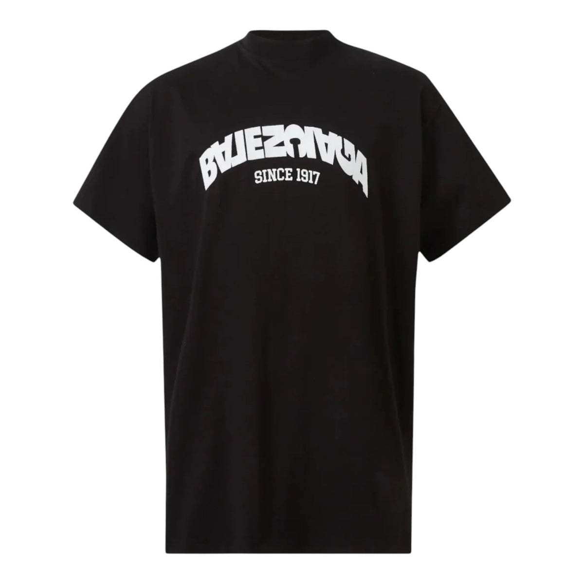 Balenciaga Back Flip Logo Tee Black