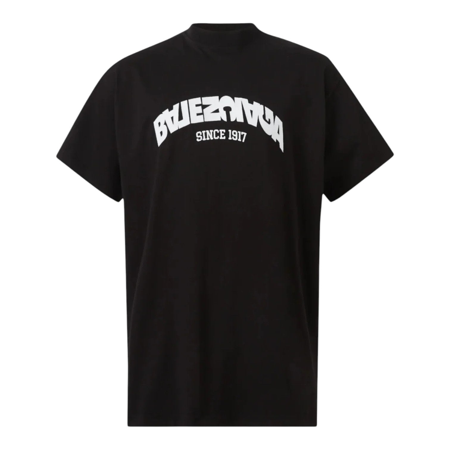 Balenciaga Back Flip Logo Tee Black
