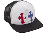 Chrome Hearts Trucker Hat Red White Blue