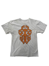 Chrome Hearts White Orange Striped Dagger Tee