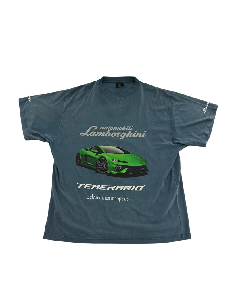 Balenciaga Lamborghini Tee Blue