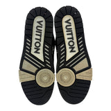 Louis Vuitton Black & Blue Logo Trainers