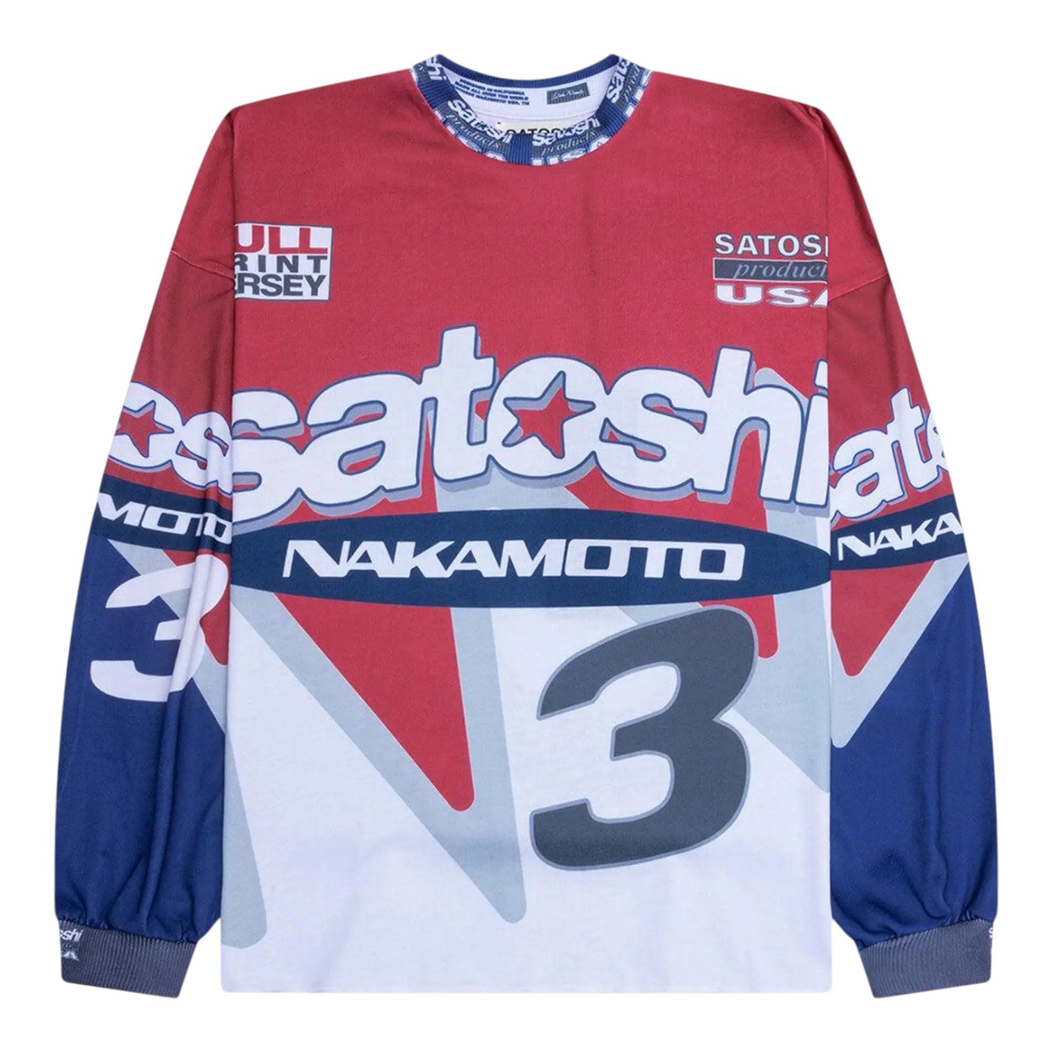 Satoshi Nakamoto Speedway Long-Sleeve Red