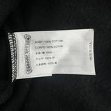 Chrome Hearts Glitter 1988 Vertical Logo Zip-Up Hoodie Black