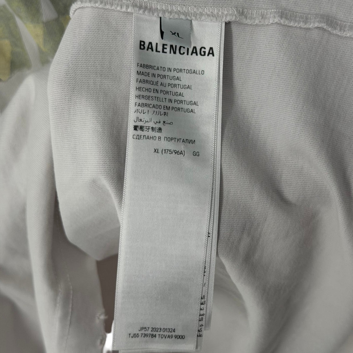 Balenciaga Tape Tee White