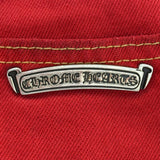 Chrome Hearts 16 Patch Jeans Red