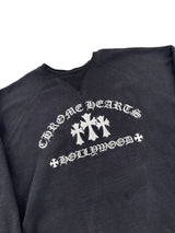 Chrome Hearts Triple Cross Hollywood Crewneck Sweatshirt Black