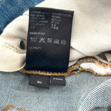 AMIRI Leather Stitch Logo Clay Indigo Jean Blue