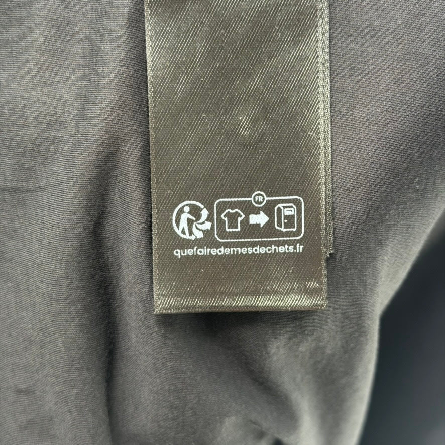 Balenciaga AI Logo Inside Out Oversized Shirt Black Faded