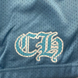 Chrome Hearts Sports Mesh Varsity Shorts Blue