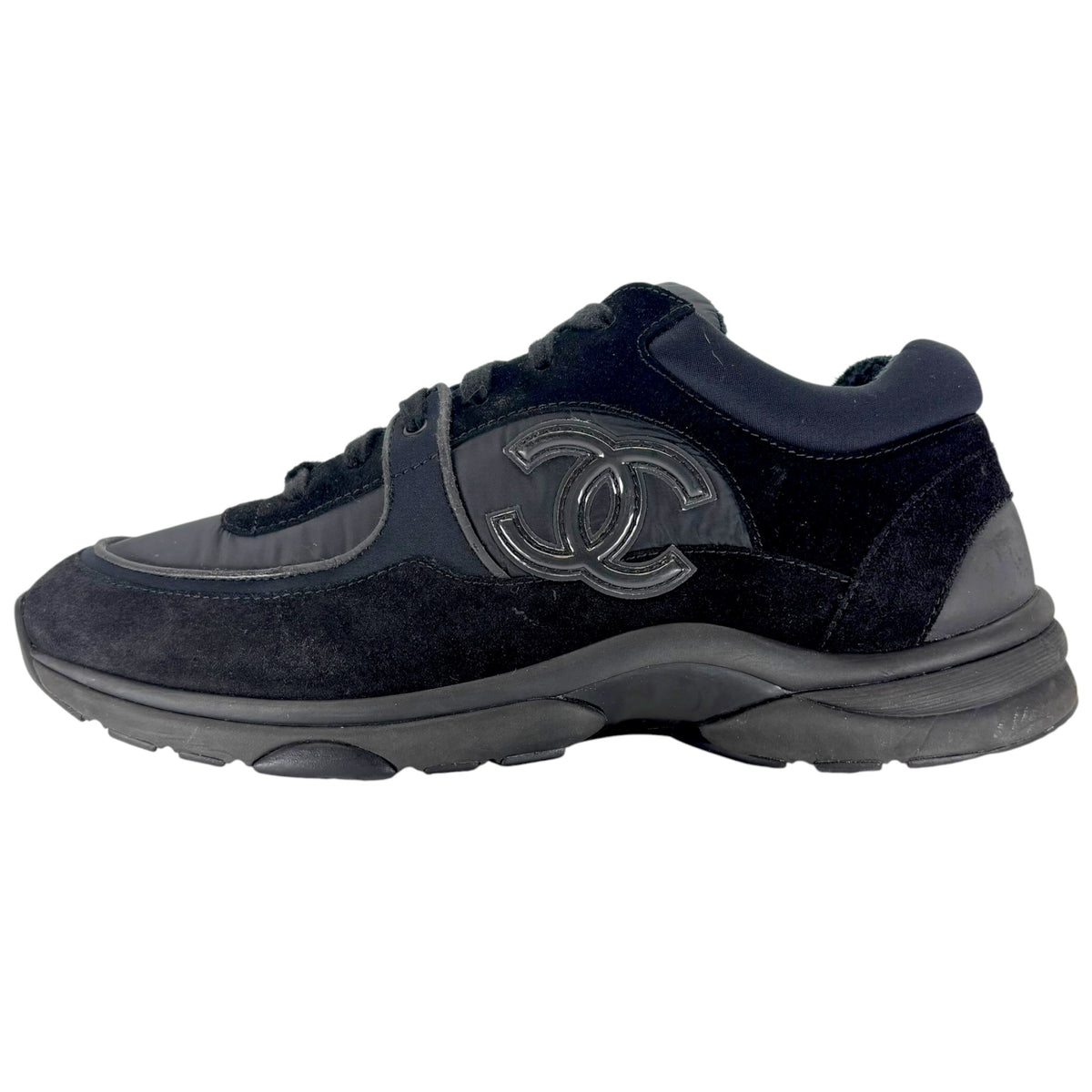 Chanel CC Logo Sneaker Black