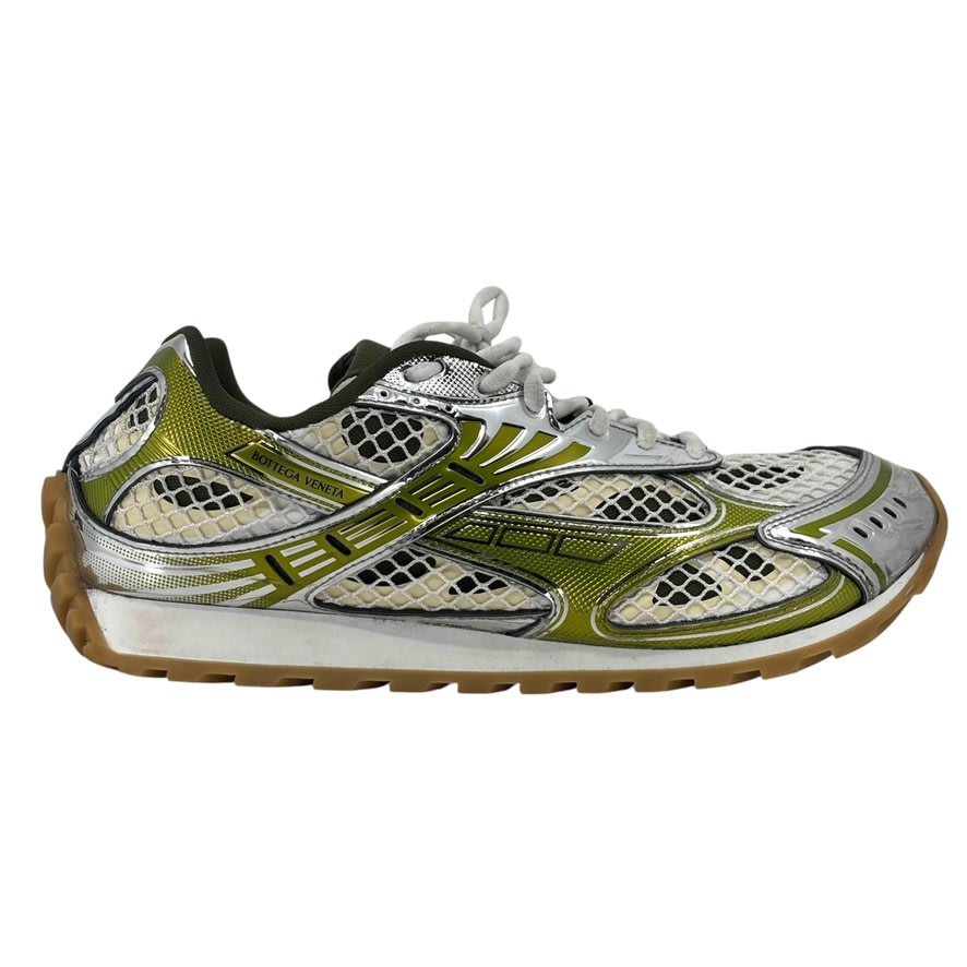 Bottega Veneta Orbit Green Silver