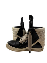 Rick Owens Geobasket Padded Leather Jumbo Lace High Black/Milk