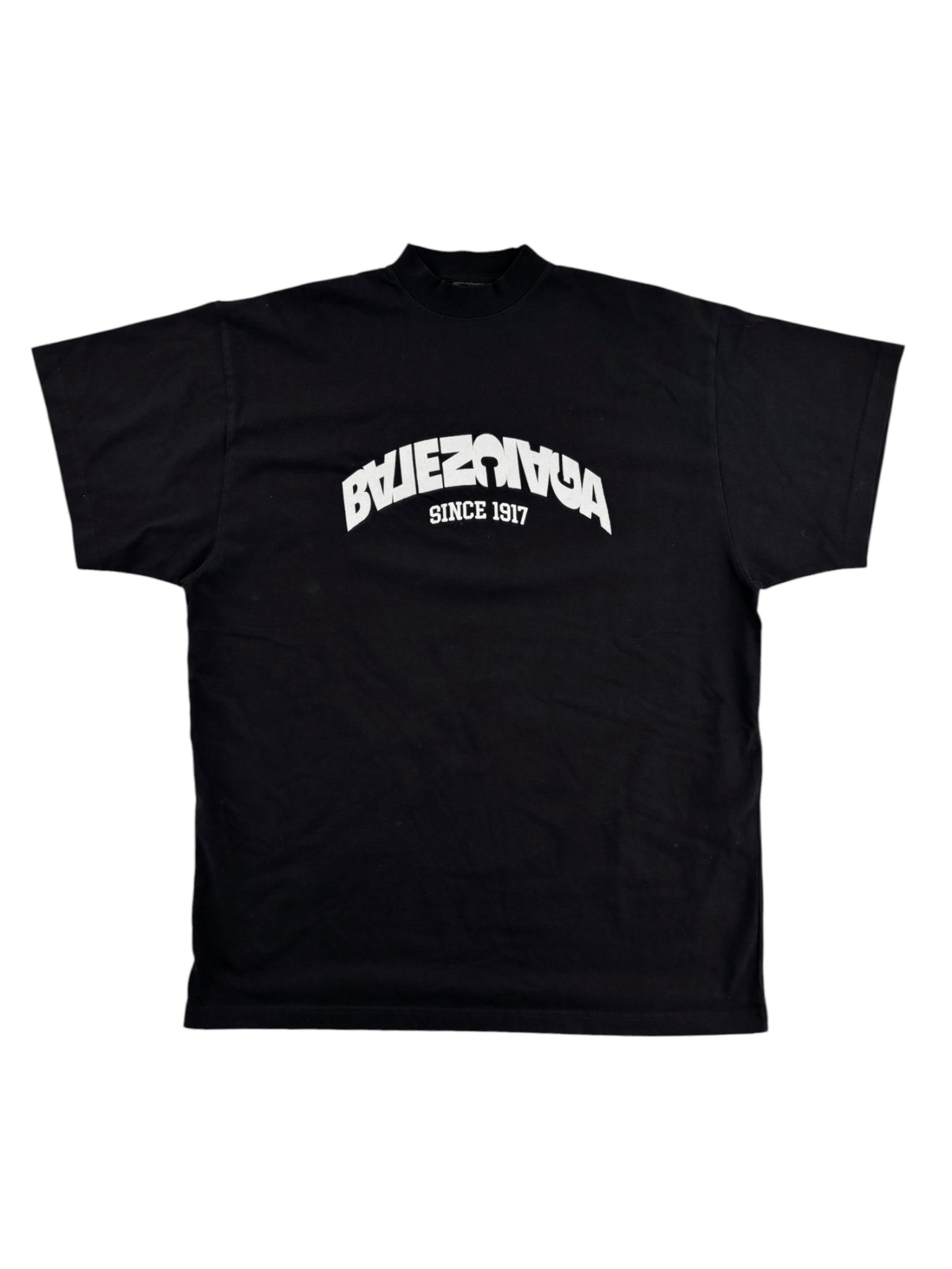 Balenciaga Back Flip Logo Tee Black