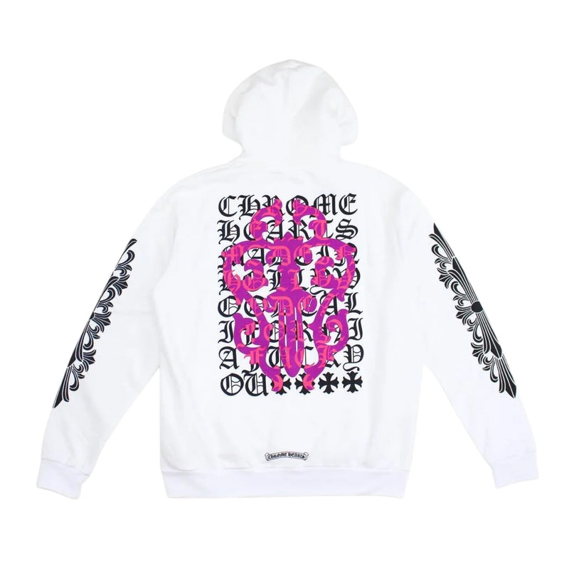 Chrome Hearts Eye Chart Dagger Hoodie White