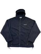 Miu Miu Cotton Fleece Zipper Hoodie Navy