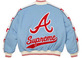 Supreme Mitchell & Ness Teams Varsity Jacket Blue