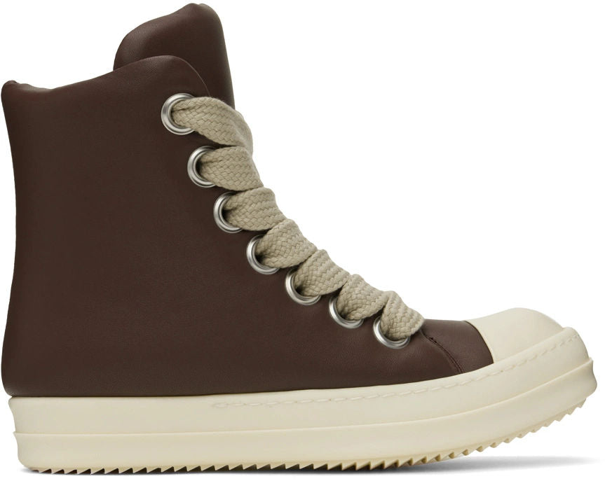 Rick Owens Jumbo Lace Hi Mahogany MIlk