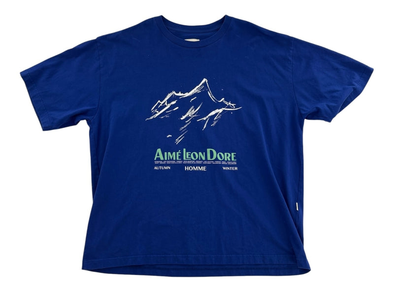 Aime Leon Dore Mountain Logo Tee Blue