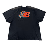 Balenciaga Flame Jersey Vintage Tee Black