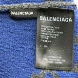 Balenciaga Logo Beanie Blue Gray