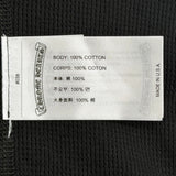Chrome Hearts Blue Scroll Logo Thermal Long Sleeve Tee Black