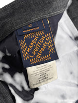 Louis Vuitton Arabesque Embroidered Denim Blue