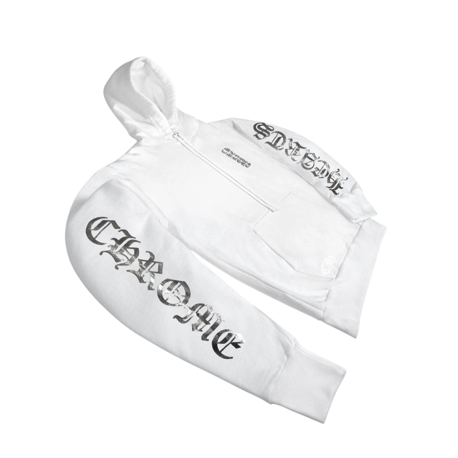Chrome Hearts Online Exclusive Foil Hoodie Silver/White