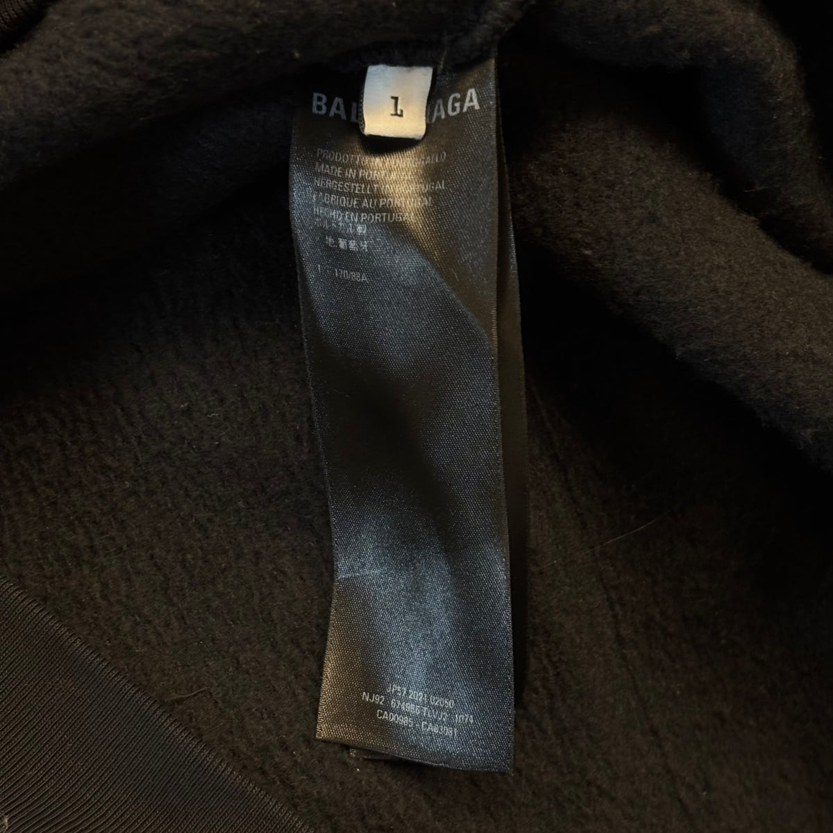 Balenciaga Wide Fit Hoodie Black/Orange/White