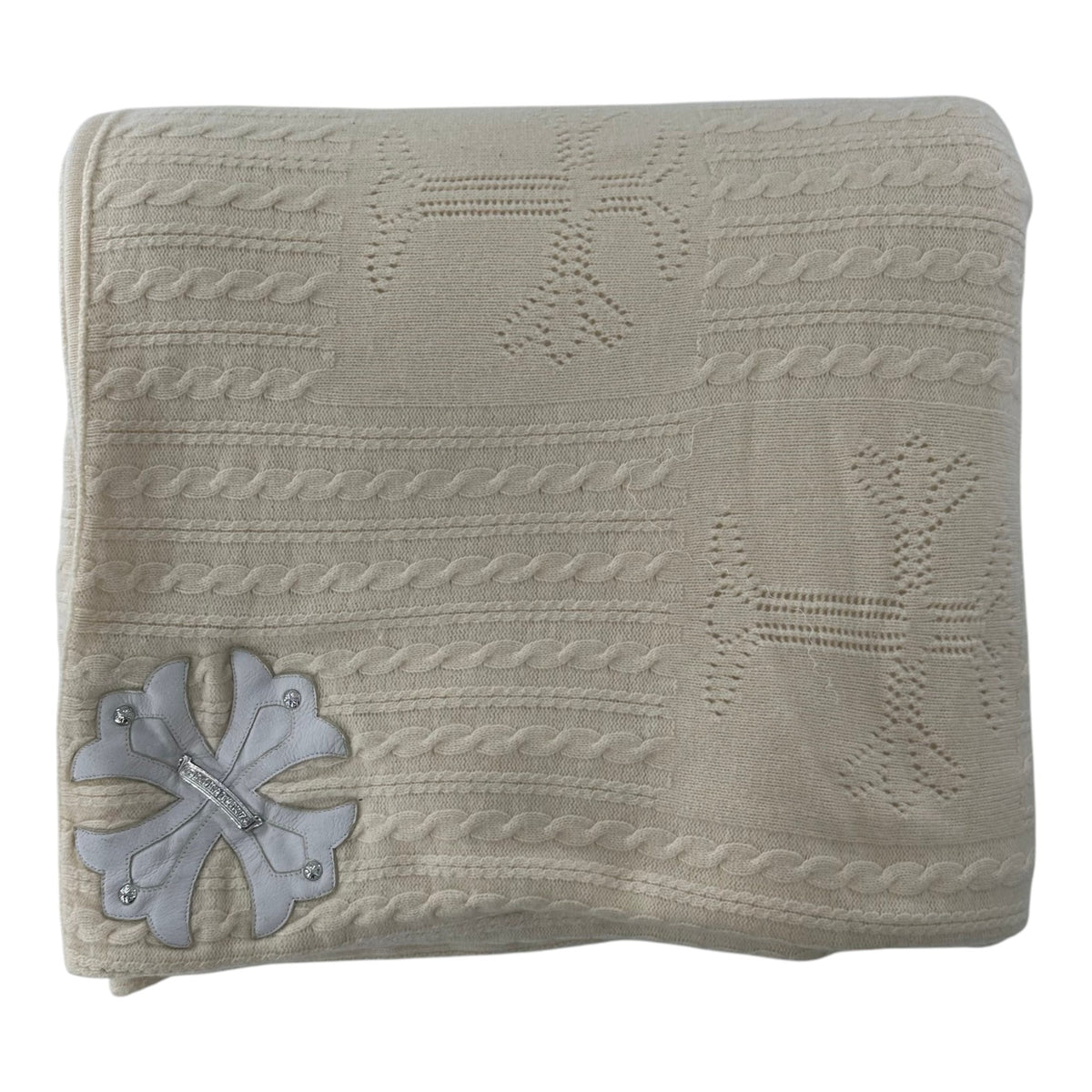 Chrome Hearts Knit Blanket Cream