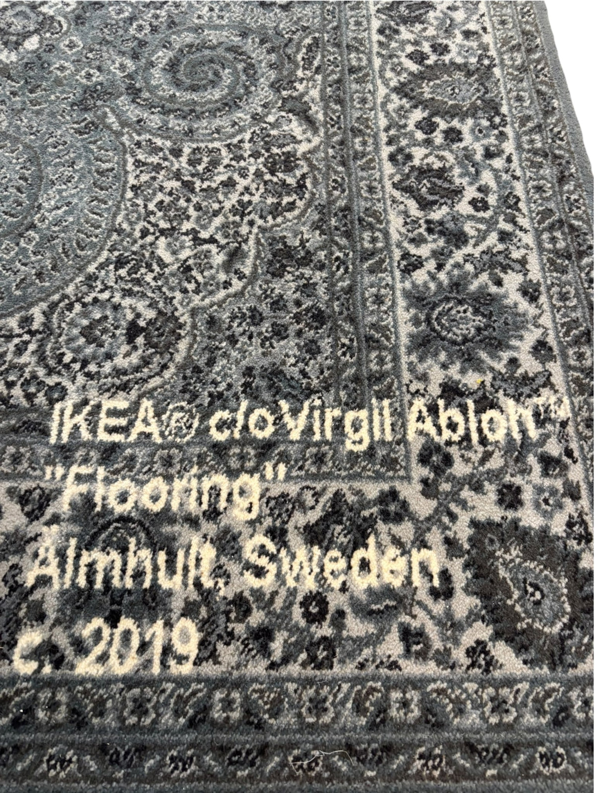 Virgil Abloh x IKEA "KEEP OFF" Rug 200x300 CM Grey/White