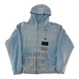 Paly Zanucks Zip Hooded Sweatshirt Baby Blue