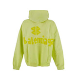 Balenciaga Ripped Pocket Hoodie Fluo Yellow