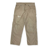 Carhartt Carpenter Distressed Pants Tan