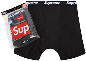 Supreme Hanes Boxer Brief (4 Pack) Black
