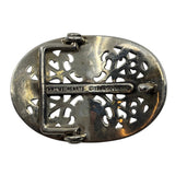 Chrome Hearts Oval Cross Buckle Silver