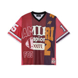 Amiri Spliced Mesh Tee Red