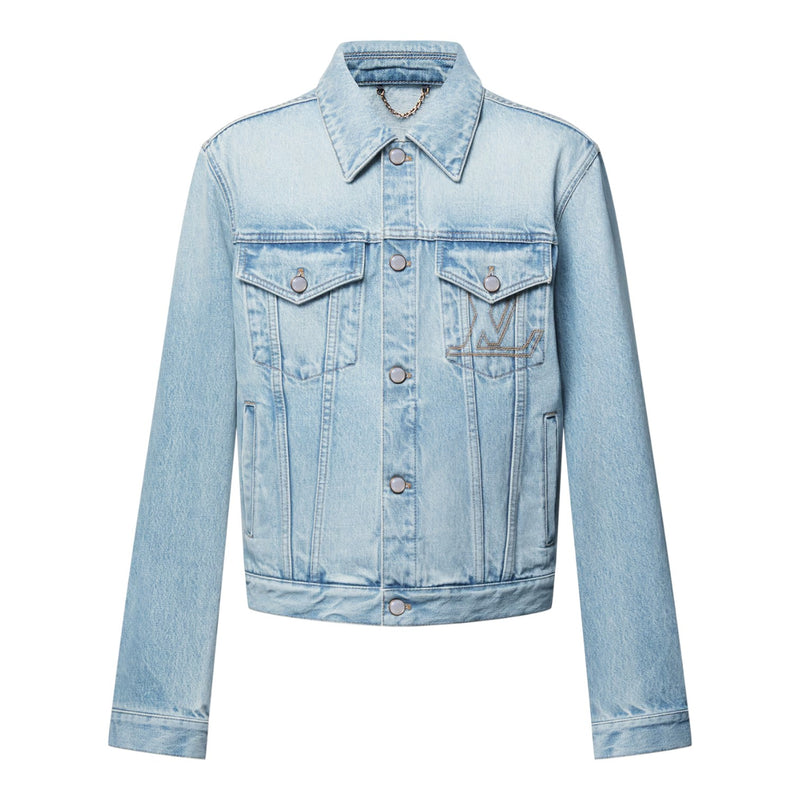 Louis Vuitton Denim Trucker Jacket Blue