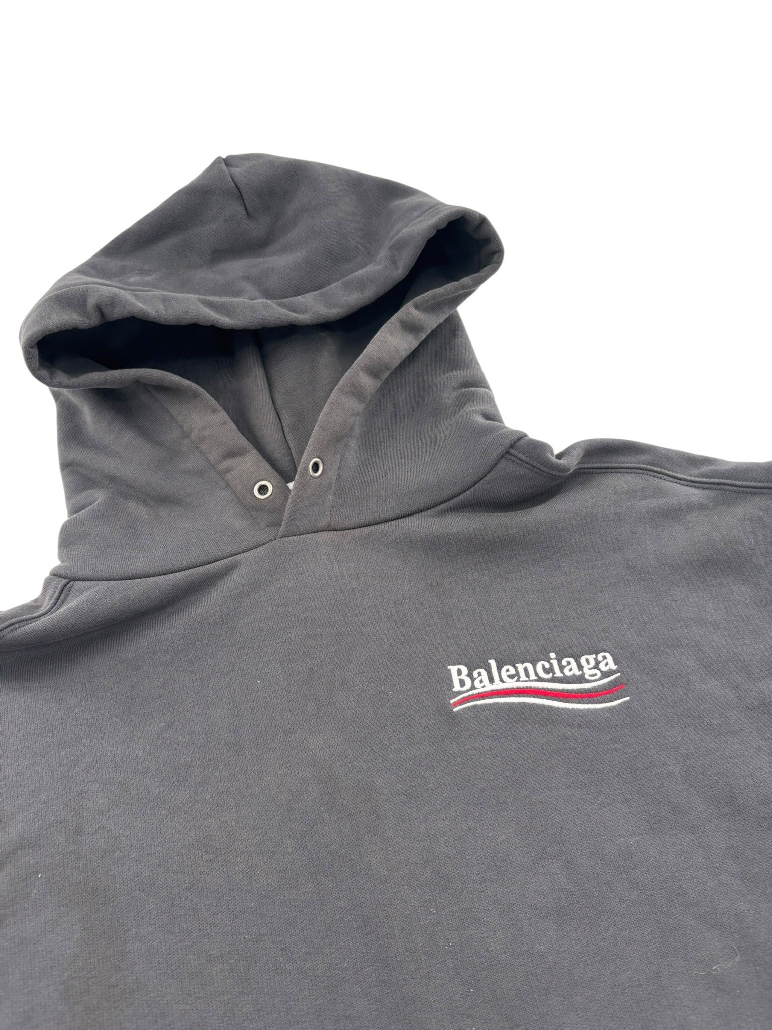 Balenciaga Political Campaign Hoodie Grey