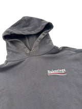 Balenciaga Political Campaign Hoodie Grey