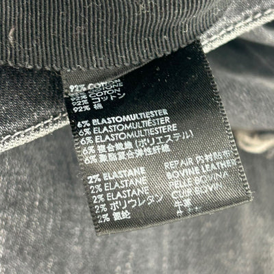 Amiri Mx1 Black Ribbed Grey - Lightly Worn