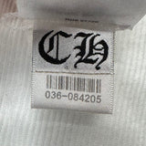 Chrome Hearts Scroll Logo Ribbed Tank Top White