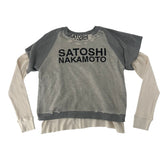 Satoshi Nakamoto Destroyed Luke Crewneck Grey
