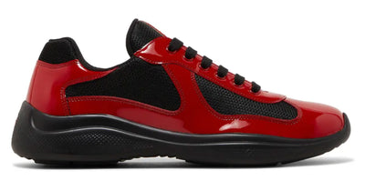 Prada Americas Cup Sneaker Red & Black - Lightly Worn