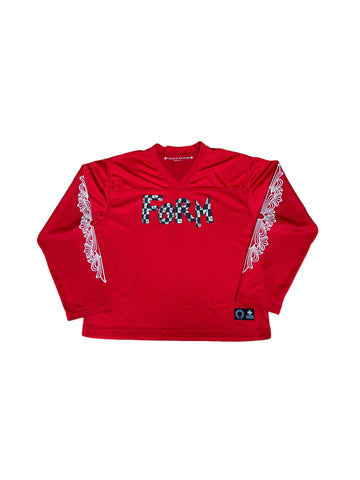 Chrome Hearts Mesh Jersey Longsleeve "Red"