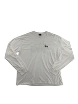 Stussy Logo Longsleeve White