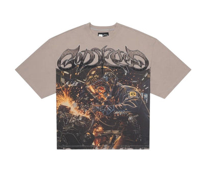 GodSpeed Steel Sharpens Steel Tee 'Grey'