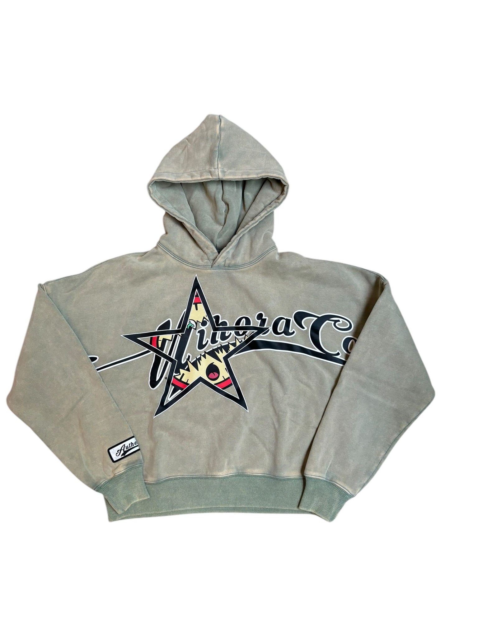 Mihora Acid Wash Hoodie "Olive"