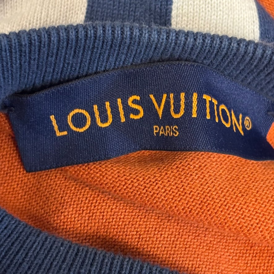 Louis Vuitton Intarsia Knitted Tee Orange Blue