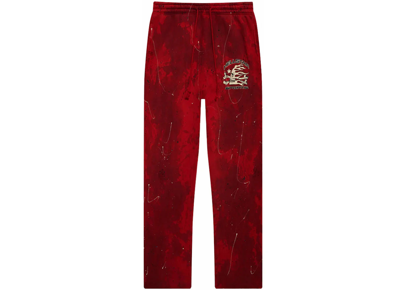 Hellstar Sports Tie-Dye Sweatpants Red